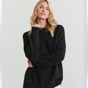 Jenni Kayne Oversized Cotton Fisherman Black